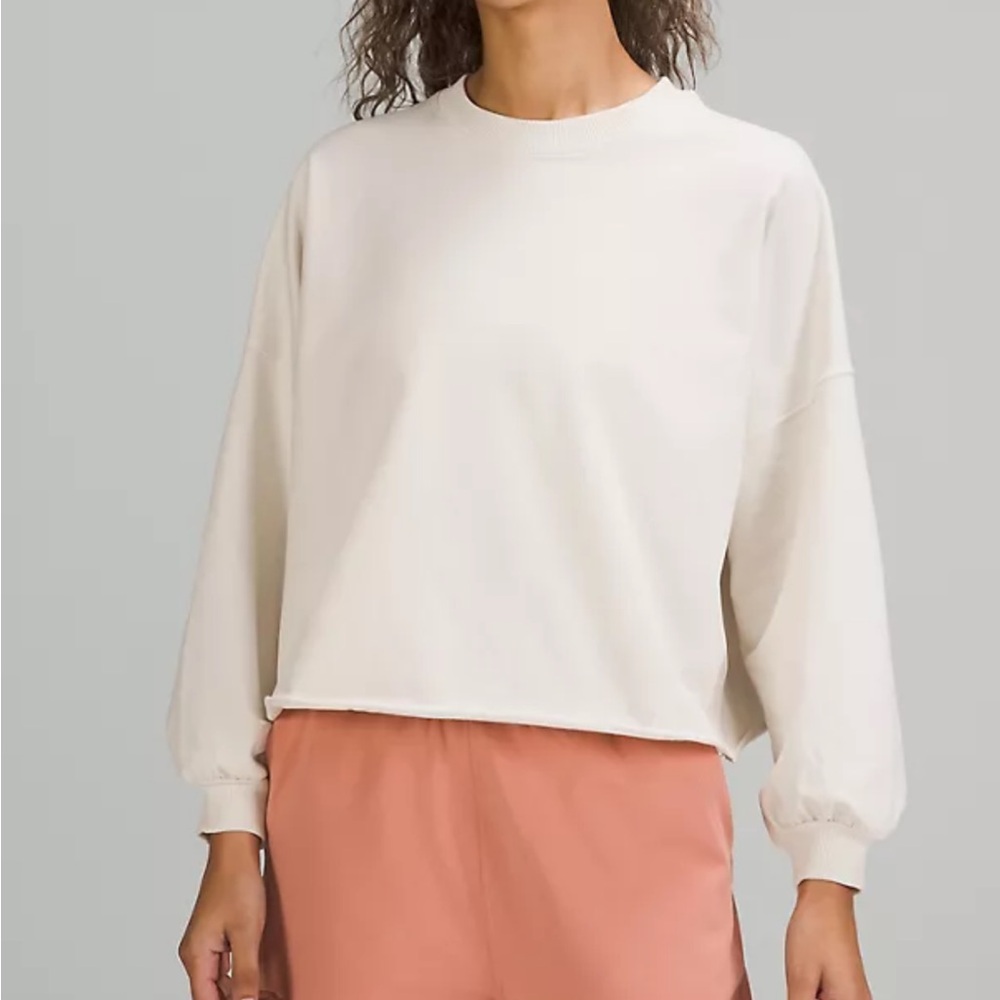 Lululemon Athletica sweatshirt white opal